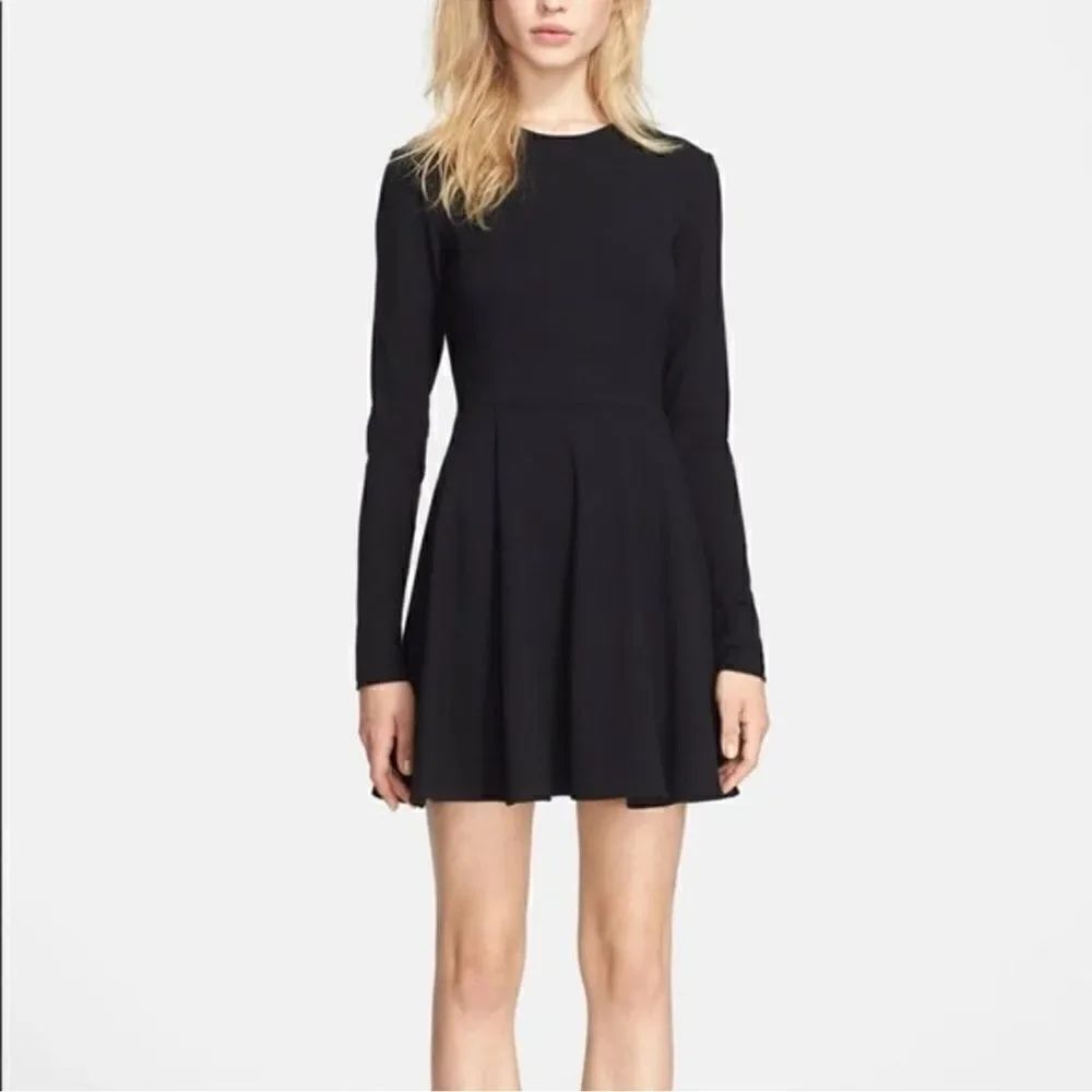 Theory Tillora Long Sleeve Fit and Flare Dress 6